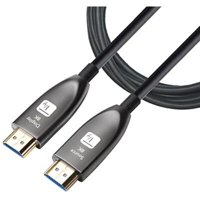 Techly 365207 Cavo Ottico Attivo HDMI™ 2.1 Active Optical Cable 8K 48Gbps eARC HDMI™ A/A M/M 15m Nero Techly 365207 Cavo Ottico Attivo HDMI™ 2.1 Active Optical Cable 8K 48Gbps eARC HDMI™ A/A M/M 15m Nero