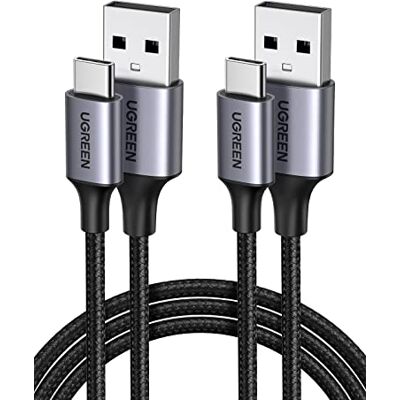 UGREEN Cavo USB Type-C Ricarica Rapida 3A QC3.0 480Mbps (3M,2 Pezzi) UGREEN Cavo USB Type-C Ricarica Rapida 3A QC3.0 480Mbps (3M,2 Pezzi)