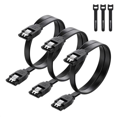 Cable Matters Pacco da 3 Cavo SATA III 6.0 Gbps (Cavo SATA 3) Colore Nero – 45cm Cable Matters Pacco da 3 Cavo SATA III 6.0 Gbps (Cavo SATA 3) Colore Nero – 45cm