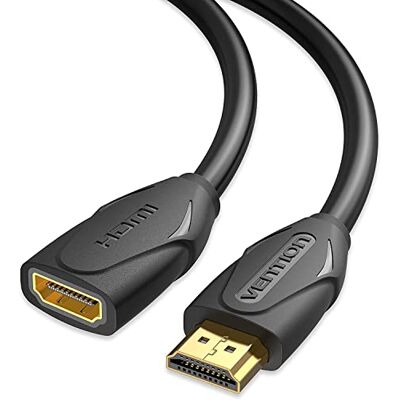 VENTION Cable extensión HDMI 4K@60Hz, cable extensor HDMI de alta velocidad macho a hembra, compatible con Xbox PS3/PS4(1m) VENTION Cable extensión HDMI 4K@60Hz, cable extensor HDMI de alta velocidad macho a hembra, compatible con Xbox PS3/PS4(1m)
