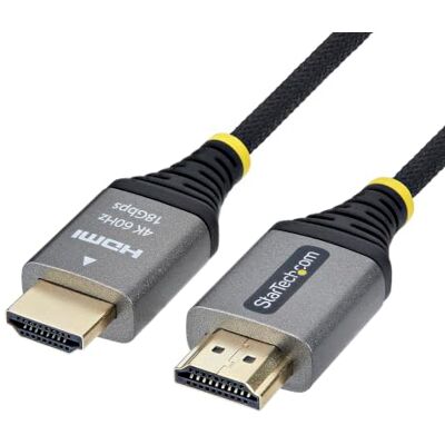 StarTech Cavo HDMI Intrecciato Ultra Flessibile da 3m, 4K 60Hz, HDR10 StarTech Cavo HDMI Intrecciato Ultra Flessibile da 3m, 4K 60Hz, HDR10