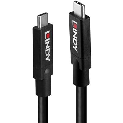 Lindy 8m USB 3.2 USB-C to C Active Cable, 10Gbps, 8K60, 100W PD (43439) Lindy 8m USB 3.2 USB-C to C Active Cable, 10Gbps, 8K60, 100W PD (43439)