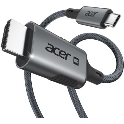 Acer Cavo USB-C a HDMI 2.1 (8K@60Hz,4K@240/144/120 Hz) -1M Acer Cavo USB-C a HDMI 2.1 (8K@60Hz,4K@240/144/120 Hz) -1M
