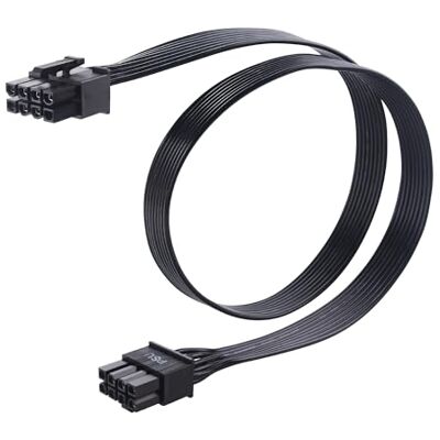 Cable Matters Cavo Alimentazione GPU 8 Pin 60 cm EPS / ATX, Corsair tipo 3 / tipo 4, Non compatibile con EVGA PSU, 8 pin alimentatore maschio a 6+2-pin PCIe / GPU maschio Cable Matters Cavo Alimentazione GPU 8 Pin 60 cm EPS / ATX, Corsair tipo 3 / tipo 4, Non compatibile con EVGA PSU, 8 pin alimentatore maschio a 6+2-pin PCIe / GPU maschio