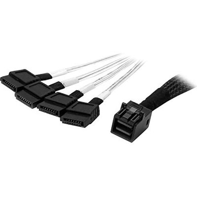 StarTech Cavo Interno Mini SAS a SATA 1m, SFF-8643 a 4x SATA (SAS43SAT1M) StarTech Cavo Interno Mini SAS a SATA 1m, SFF-8643 a 4x SATA (SAS43SAT1M)