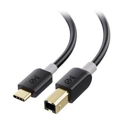 Cable Matters Cavo corto da USB-B a USB-C, 0,3 m, Nero Cavo USB-C a USB-B per stampante, Scanner, Controller MIDI, MacBook, Surface Pro e Chromebook Cable Matters Cavo corto da USB-B a USB-C, 0,3 m, Nero Cavo USB-C a USB-B per stampante, Scanner, Controller MIDI, MacBook, Surface Pro e Chromebook