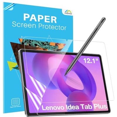 MoKo 2 Pezzi Pellicola Prottetiva per Lenovo Idea Tab Plus 12,1" 2025/K12 Pellicola Antiriflesso per Scrivere e Disegnare Come Su Carta, Alta Sensibilità Al Tocco MoKo 2 Pezzi Pellicola Prottetiva per Lenovo Idea Tab Plus 12,1" 2025/K12 Pellicola Antiriflesso per Scrivere e Disegnare Come Su Carta, Alta Sensibilità Al Tocco