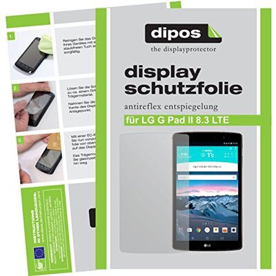 dipos 2x Pellicola Protettiva opaca per LG G Pad 2 8.3 LTE Antiriflesso, riduce i riflessi, si adatta perfettamente, ultra sottile, antigraffio, senza bolle, anti impronte, autoadesiva dipos 2x Pellicola Protettiva opaca per LG G Pad 2 8.3 LTE Antiriflesso, riduce i riflessi, si adatta perfettamente, ultra sottile, antigraffio, senza bolle, anti impronte, autoadesiva