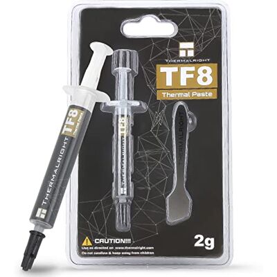 Thermalright TF8 2 g, Pasta Termica ad Alte Prestazioni, 12,8 W/m.k-2 Grammi, Pasta Termica ad Alte Prestazioni, con spatola (TF8 2 g) Thermalright TF8 2 g, Pasta Termica ad Alte Prestazioni, 12,8 W/m.k-2 Grammi, Pasta Termica ad Alte Prestazioni, con spatola (TF8 2 g)