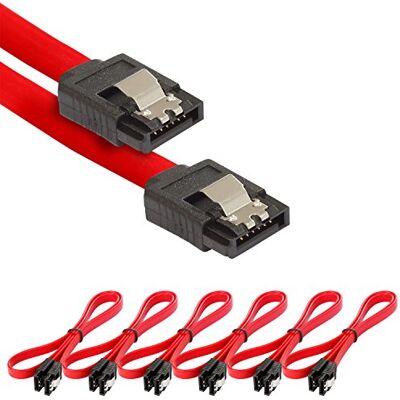 POPPSTAR 6x cavo dati di 0.5m flessibile Sata 3 HDD SSD, connettore dritto, fino a 6 GB/s, rosso POPPSTAR 6x cavo dati di 0.5m flessibile Sata 3 HDD SSD, connettore dritto, fino a 6 GB/s, rosso