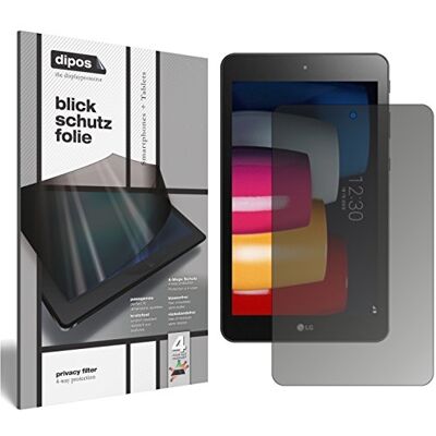 dipos Pellicola Privacy per LG G Pad 4 Protezione schermo opaca Anti-Spia a 4 Vie, si adatta perfettamente, antigraffio, senza bolle, autoadesiva dipos Pellicola Privacy per LG G Pad 4 Protezione schermo opaca Anti-Spia a 4 Vie, si adatta perfettamente, antigraffio, senza bolle, autoadesiva