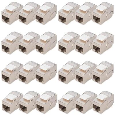 Digitus Modulo Keystone Cat-6A schermato – 24 Pezzi – Versione compatta – Presa RJ45 – 500 MHz 10GBase-T – AWG 26-22 – Designabile – con Fascette – Montaggio Senza Attrezzi Digitus Modulo Keystone Cat-6A schermato – 24 Pezzi – Versione compatta – Presa RJ45 – 500 MHz 10GBase-T – AWG 26-22 – Designabile – con Fascette – Montaggio Senza Attrezzi