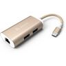 ADAM elements AAP adhec3 01gd casa USB 3.1 Type C 3 Port Hub Gold