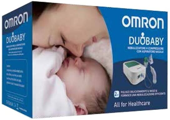 Corman Omron Duobaby Nebulizzatore A Compressione Con Aspiratore Nasale Corman Omron Duobaby Nebulizzatore A Compressione Con Aspiratore Nasale