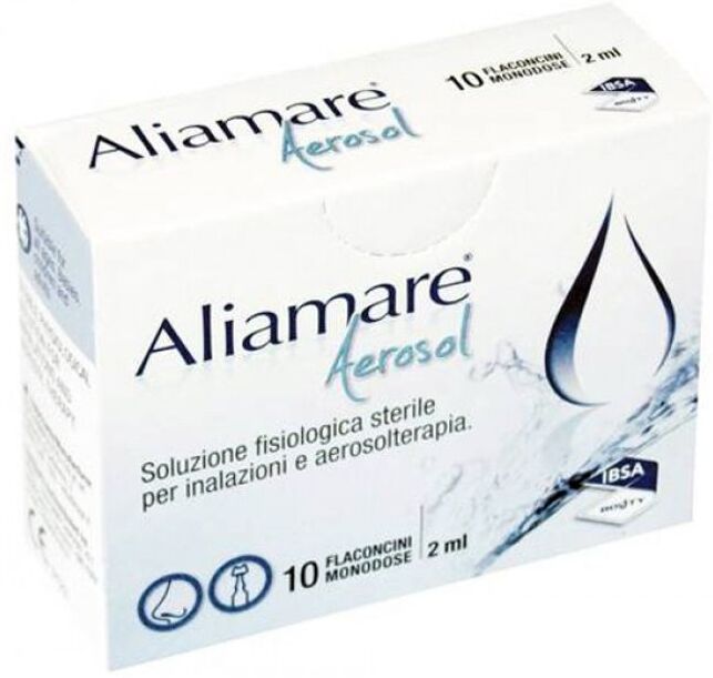 Ibsa Aliamare Aerosol 10 Flaconcini Monodose Ibsa Aliamare Aerosol 10 Flaconcini Monodose