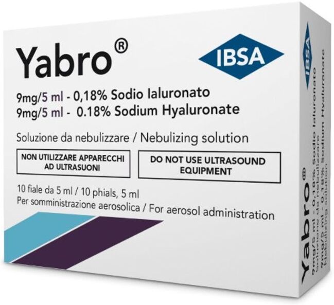Ibsa Yabro Aerosol Soluzione Da Nebulizzare 0,18% 10 Fiale Ibsa Yabro Aerosol Soluzione Da Nebulizzare 0,18% 10 Fiale