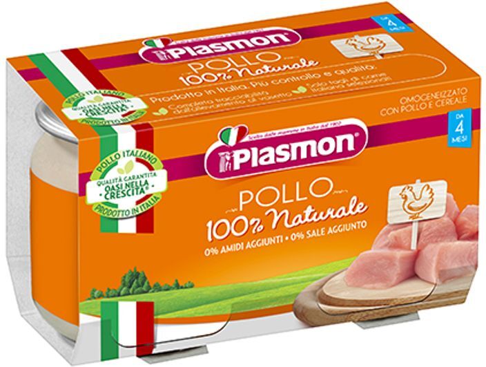 Plasmon Omogeneizzati Pollo 2x120g Plasmon Omogeneizzati Pollo 2x120g
