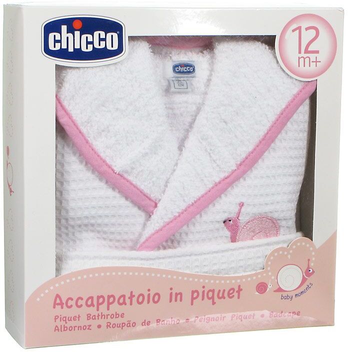 Chicco Accappatoio In Piquet Rosa 12 Mesi Chicco Accappatoio In Piquet Rosa 12 Mesi