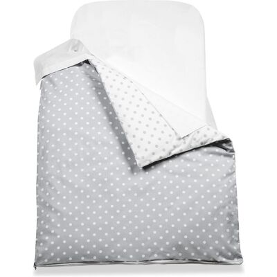 Set culla Italbaby 40 1140 884 NEXT2ME piumino con sacco Pois grey Set culla Italbaby 40 1140 884 NEXT2ME piumino con sacco Pois grey
