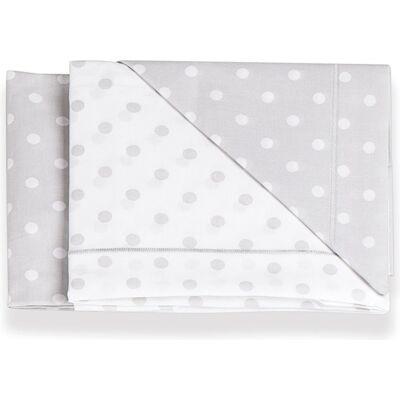 Set lenzuola culla Italbaby 020 1288 04 NEXT2ME FOREVER Pois grey Set lenzuola culla Italbaby 020 1288 04 NEXT2ME FOREVER Pois grey
