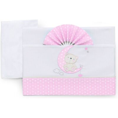 Set lenzuola culla Italbaby 15 3010 401 MOON carrozzina Rosa Set lenzuola culla Italbaby 15 3010 401 MOON carrozzina Rosa