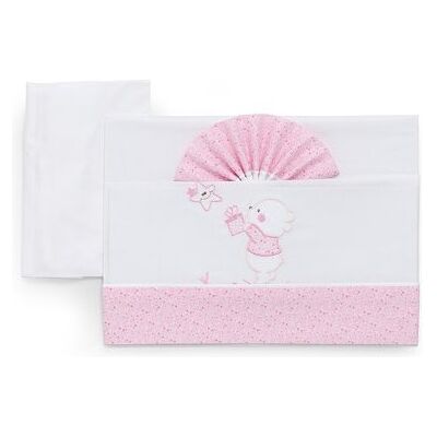 Set lenzuola culla Italbaby 15 3010 101 BEAR carrozzina Rosa Set lenzuola culla Italbaby 15 3010 101 BEAR carrozzina Rosa