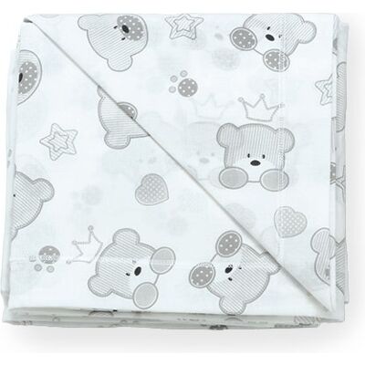 Set lenzuola lettino Italbaby 020 1000 006 TENEREZZE completo Grey Set lenzuola lettino Italbaby 020 1000 006 TENEREZZE completo Grey