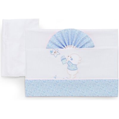 Set lenzuola culla Italbaby 15 3010 102 BEAR carrozzina Azzurro Set lenzuola culla Italbaby 15 3010 102 BEAR carrozzina Azzurro