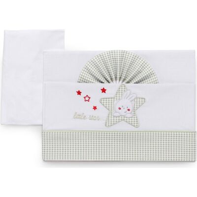 Set lenzuola culla Italbaby 15 3010 206 STAR carrozzina Avorio Set lenzuola culla Italbaby 15 3010 206 STAR carrozzina Avorio