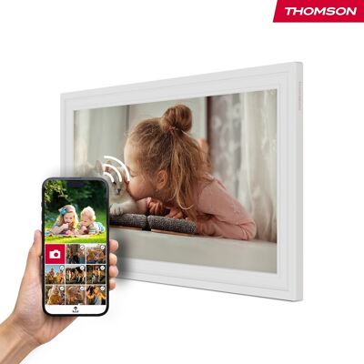 Thomson - F15W - Bianco - 39.6 cm - Cornice digitale per foto Thomson - F15W - Bianco - 39.6 cm - Cornice digitale per foto