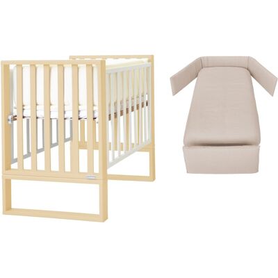 Set lettino infanzia con corredo tessile Sabbia Italbaby 070 1110 14 I Set lettino infanzia con corredo tessile Sabbia Italbaby 070 1110 14 I
