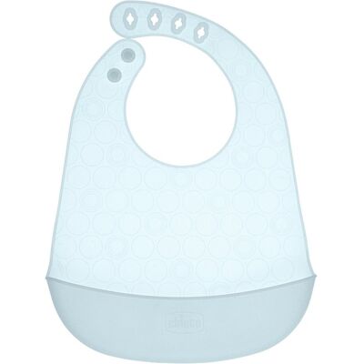 Bavaglino Chicco 00010219260000 EASY ROLL con tasca Azzurro Bavaglino Chicco 00010219260000 EASY ROLL con tasca Azzurro