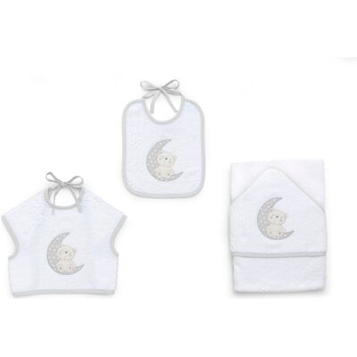 Set bavaglini Italbaby 15 5020 408 MOON Grey Set bavaglini Italbaby 15 5020 408 MOON Grey