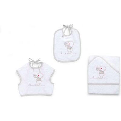 Set bavaglini Italbaby 15 5020 108 BEAR Grey Set bavaglini Italbaby 15 5020 108 BEAR Grey