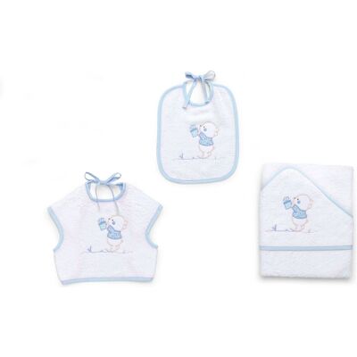 Set bavaglini Italbaby 15 5020 102 BEAR Azzurro Set bavaglini Italbaby 15 5020 102 BEAR Azzurro