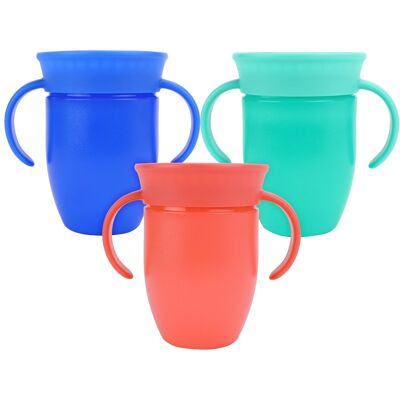 Tazza bimbo bordo antigoccia 360°con manici Nuby NV04040 Assortito Tazza bimbo bordo antigoccia 360°con manici Nuby NV04040 Assortito