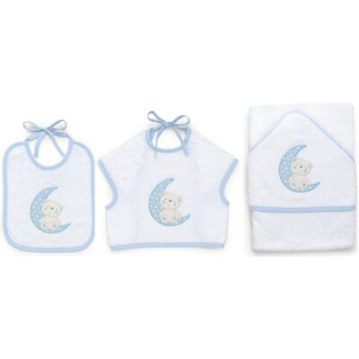 Set bavaglini Italbaby 15 5020 402 MOON Azzurro Set bavaglini Italbaby 15 5020 402 MOON Azzurro