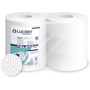 Lucart Bancale da 24 confezioni di carta igienica Aquastream 340 Maxi Jumbo da 6 rotoli