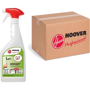 Hoover Scatola 12 detergenti per pulire vetri auto e specchi senza aloni D7 750 ml