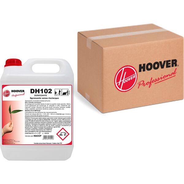 hoover scatola 4 taniche dh102 sgrassante polivalente senza risciacquo