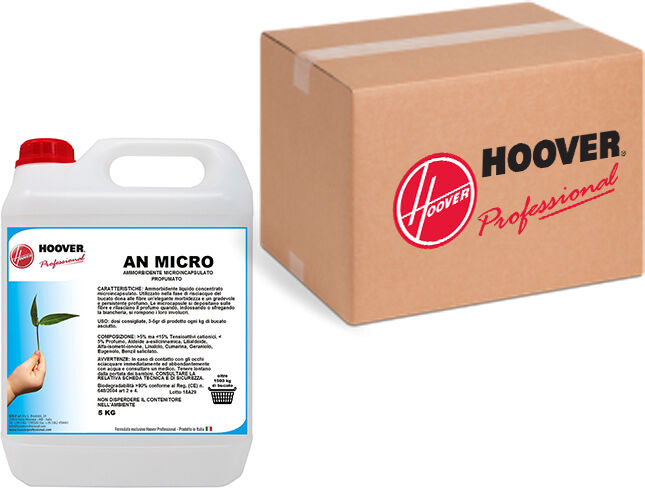 hoover scatola 2 ammorbidenti profumati microincapsulati an micro tanica da 5 lt.