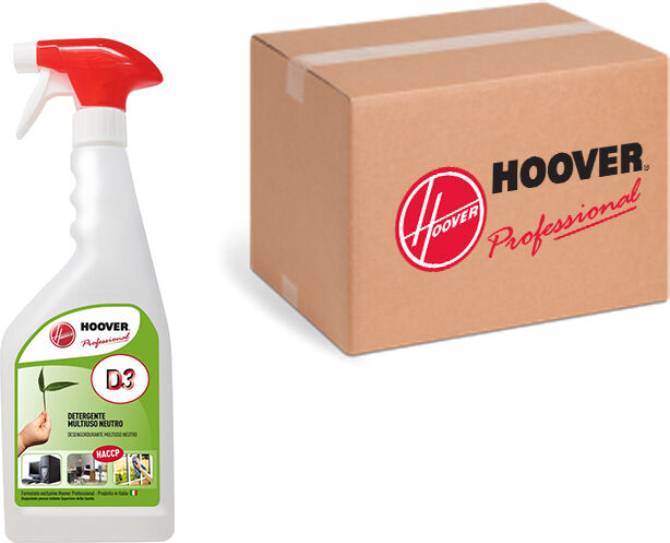 hoover scatola 12 flaconi d3 detergente multiuso