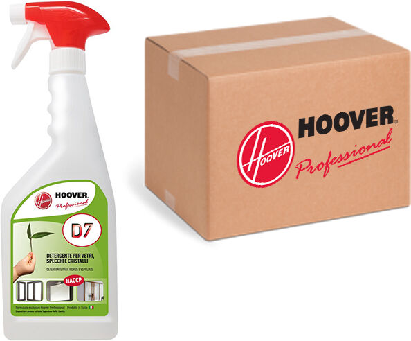 hoover scatola 12 detergenti per pulire vetri auto e specchi senza aloni d7 750 ml