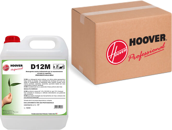 Hoover Scatola 4 taniche D12M Detergente neutro brillantante