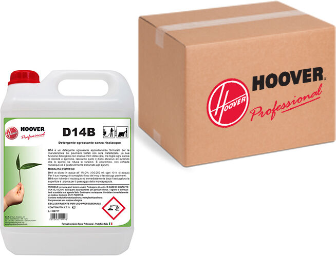 Hoover Scatola 4 taniche D14B Detergente sgrassante per pavimenti trattati