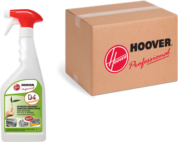 Hoover Scatola 12 flaconi D4 Detergente sgrassante idroalcolico igienizzante