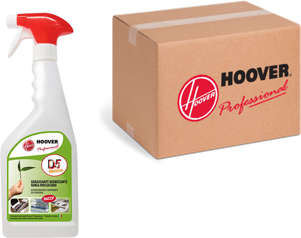 Hoover Scatola 12 flaconi D5 Veloce Detergente igienizzante sgrassante