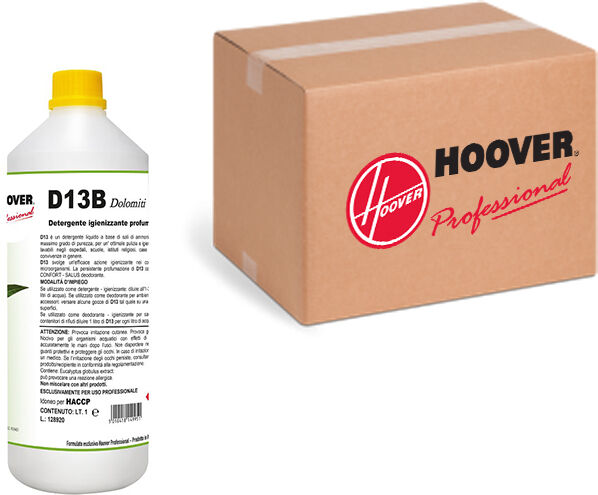 Hoover Scatola 12 flaconi D13B Dolomiti Detergente sanificante deodorante