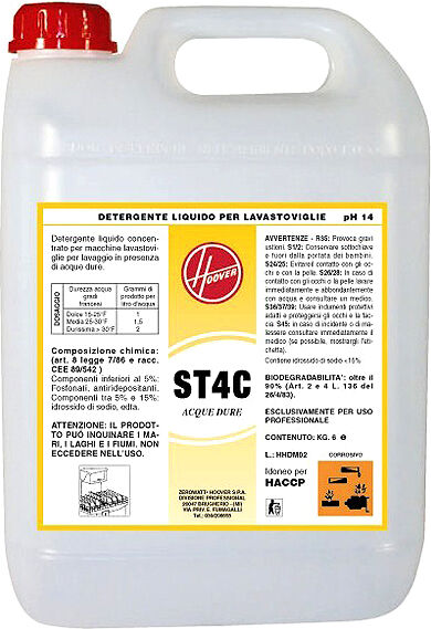 Hoover ST4C Detersivo liquido per lavastoviglie