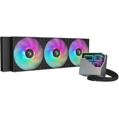 Sistema di raffreddamento ad acqua AIO - DEEPCOOL LT360 ARGB - 3 ventole ARGB da 120 mm - Nero Sistema di raffreddamento ad acqua AIO - DEEPCOOL LT360 ARGB - 3 ventole ARGB da 120 mm - Nero